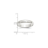 Sterling Silver Domed wedding band ring shown for scale