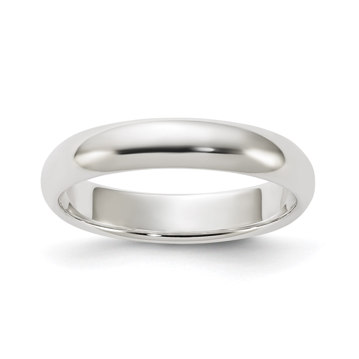 Sterling Silver Domed wedding band ring