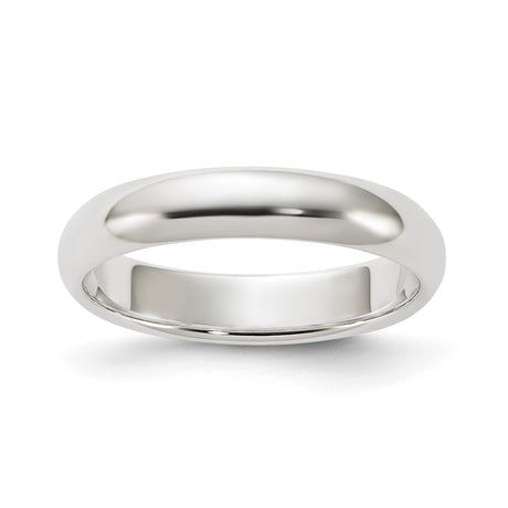 Sterling Silver Domed wedding band ring
