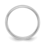 Sterling Silver Domed wedding band ring detail view