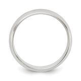 Sterling Silver Domed wedding band ring alternate angle