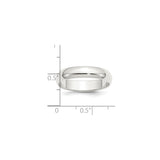 Sterling Silver Domed wedding band ring shown for scale
