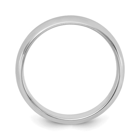 Sterling Silver Domed wedding band ring alternate angle
