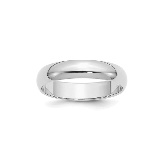 Sterling Silver Domed wedding band ring