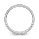 Sterling Silver Domed wedding band ring detail view