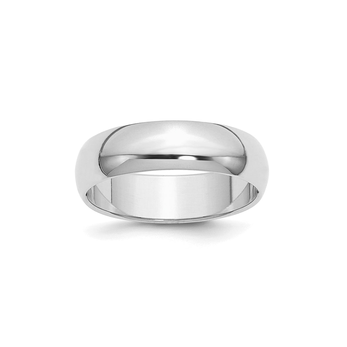 Sterling Silver Domed wedding band ring