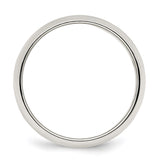 Sterling Silver Domed wedding band ring alternate angle