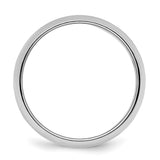 Sterling Silver Domed wedding band ring alternate angle