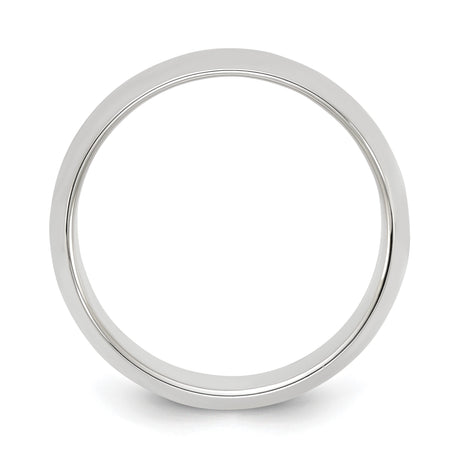 Sterling Silver Domed wedding band ring alternate angle