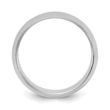 Sterling Silver Domed wedding band ring detail view