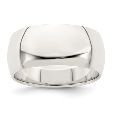 Sterling Silver Domed wedding band ring