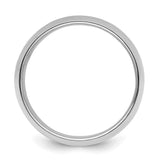 Sterling Silver Domed wedding band ring alternate angle