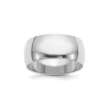 Sterling Silver Domed wedding band ring