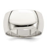 Sterling Silver Domed wedding band ring