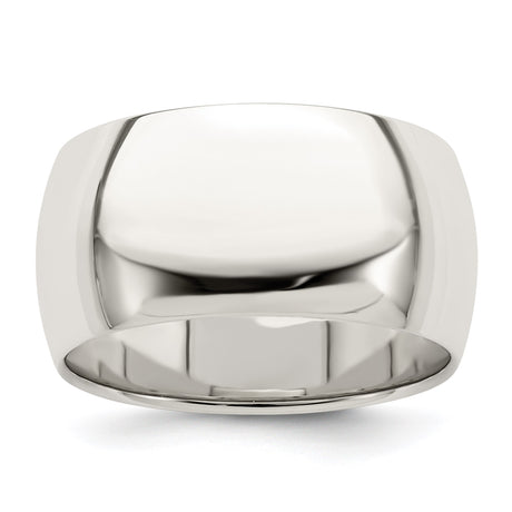 Sterling Silver Domed wedding band ring