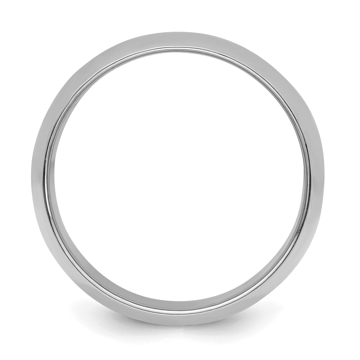 Sterling Silver Domed wedding band ring alternate angle