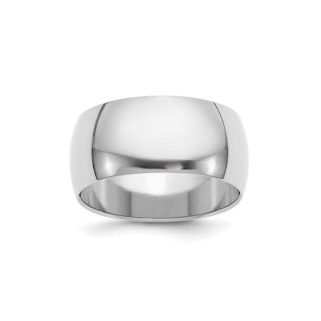 Sterling Silver Domed wedding band ring