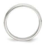Sterling Silver Milgrain, Domed wedding band ring alternate angle