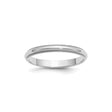 Sterling Silver Milgrain, Domed wedding band ring