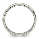 Sterling Silver Milgrain, Domed wedding band ring alternate angle