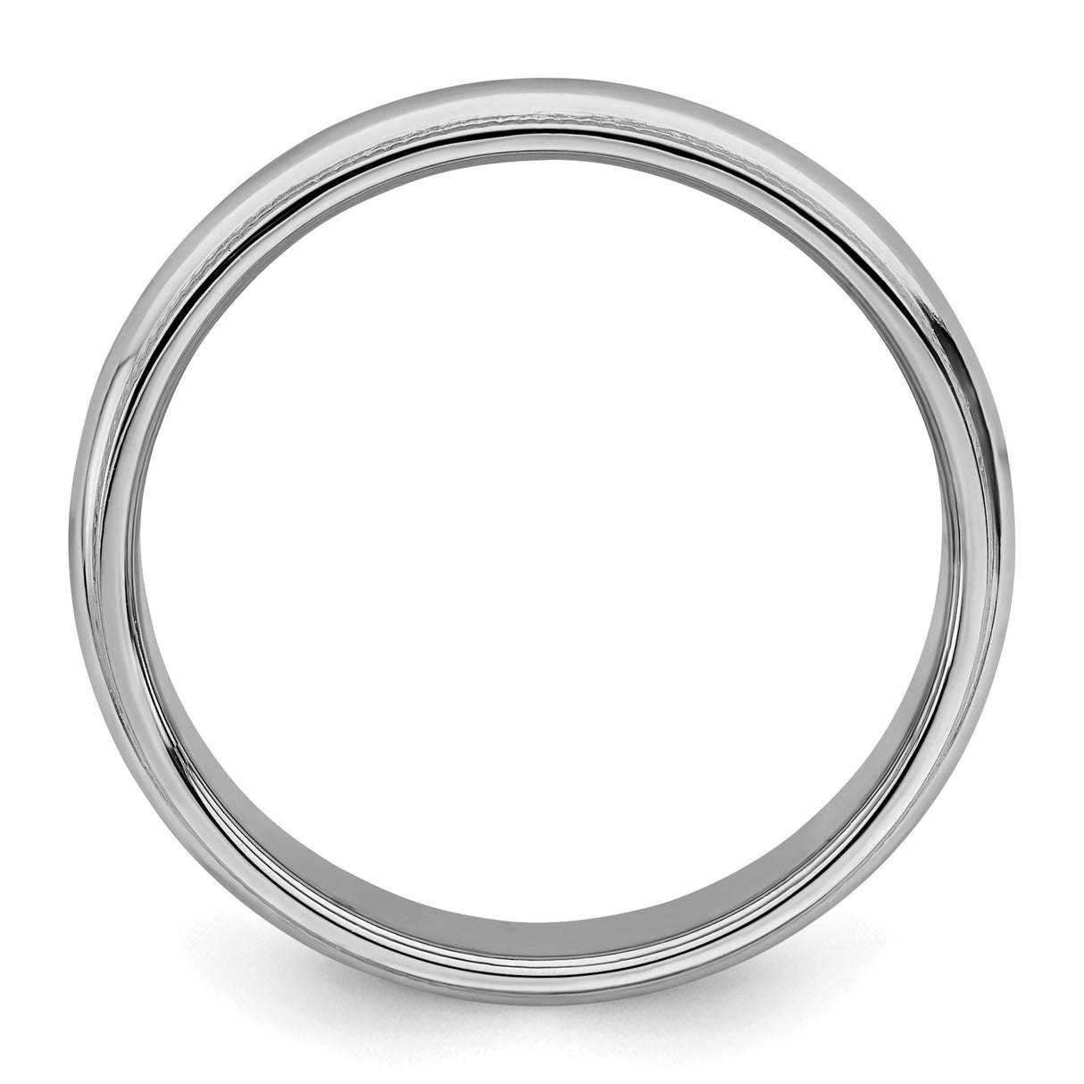 Sterling Silver Milgrain, Domed wedding band ring alternate angle