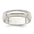 Sterling Silver Milgrain, Domed wedding band ring