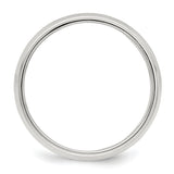 Sterling Silver Milgrain, Domed wedding band ring alternate angle