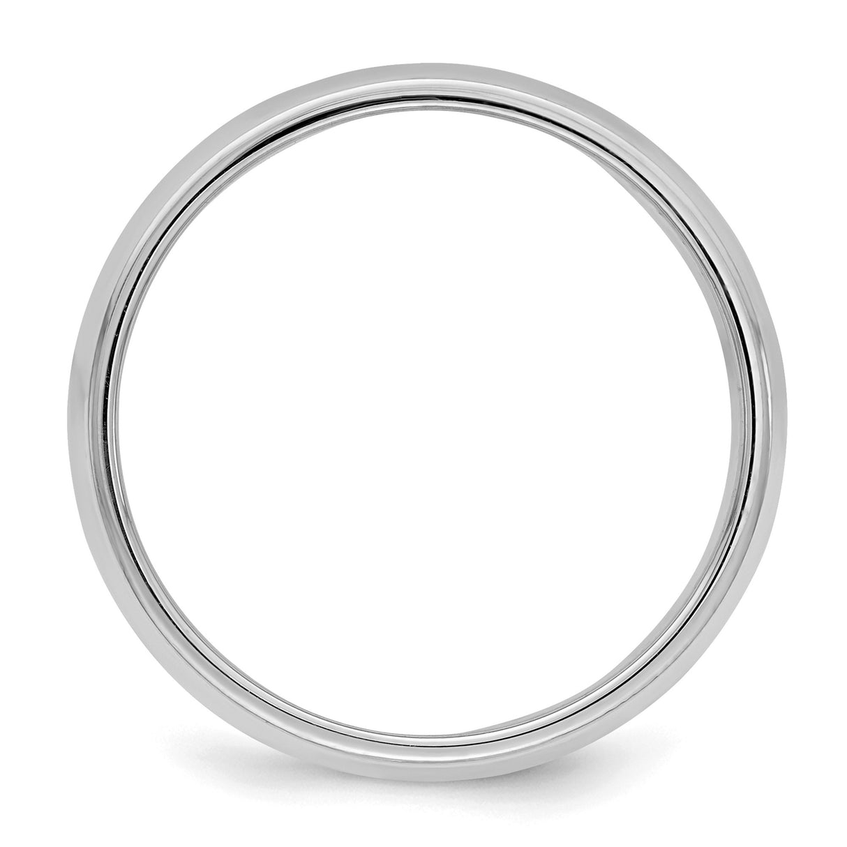 Sterling Silver Milgrain, Domed wedding band ring detail view