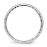 Sterling Silver Milgrain, Domed wedding band ring detail view
