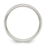 Sterling Silver Milgrain, Domed wedding band ring alternate angle