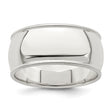 Sterling Silver Milgrain, Domed wedding band ring