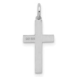 Laser Designed Cross Charm Pendant in Real 925 Sterling Silver