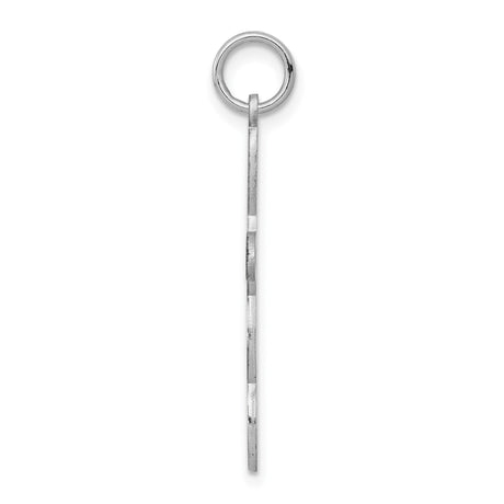 Sterling Silver Infinity Cross Pendant with Satin Finish, Spiritual Symbol of Faith and Love