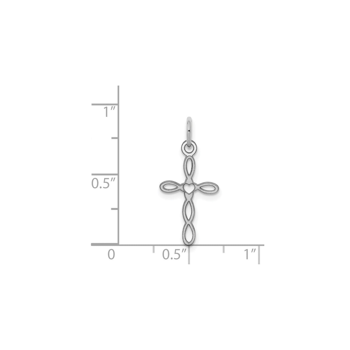 Sterling Silver Cross Pendant with Minimalist Modern Design, Unisex Religious Jewelry