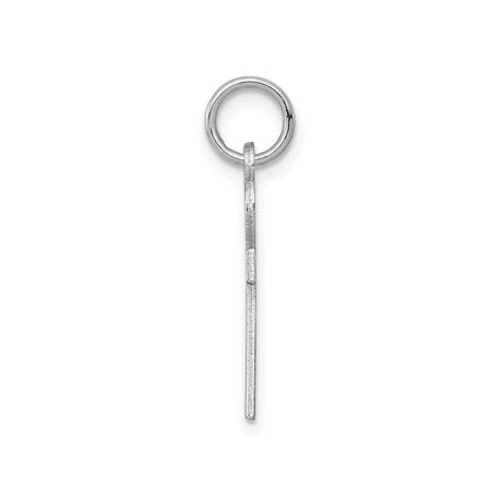 Sterling Silver Ankh Cross Pendant with Etched Detail, Polished Finish, Egyptian Religious Symbol