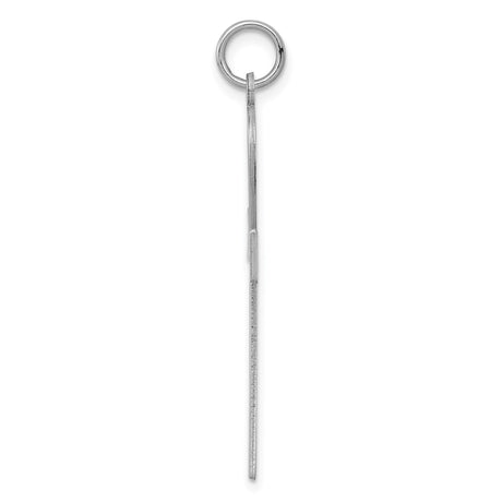 Sterling Silver Ankh Pendant with Intricate Engravings and Dotted Accents
