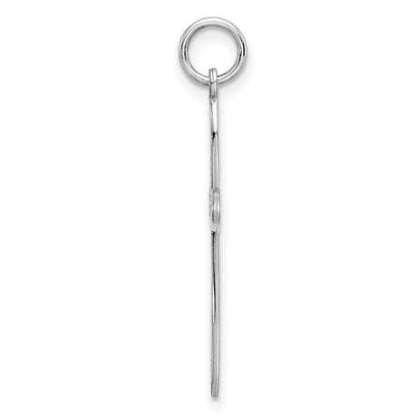 Laser Designed Cross Charm Pendant in Real 925 Sterling Silver