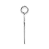 Sterling Silver Cross Pendant with Open Heart Design, Latin Religious Symbol for Men and Women