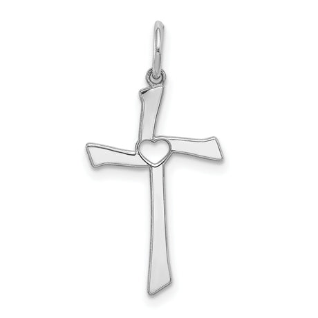 Laser Designed Cross Charm Pendant in Real 925 Sterling Silver