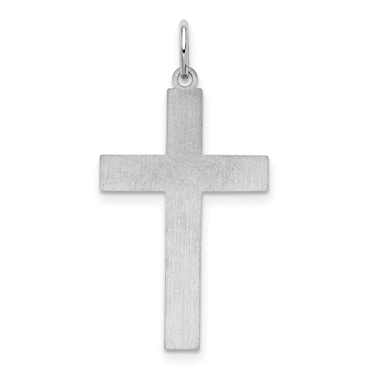 Laser Designed Cross Charm Pendant in Real 925 Sterling Silver