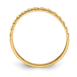 14k Rose Gold wedding band ring alternate angle