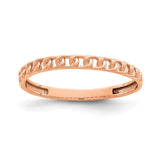 14k Rose Gold wedding band ring