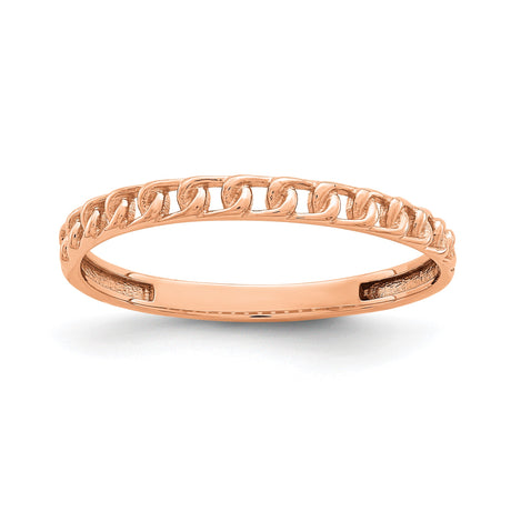 14k Rose Gold wedding band ring