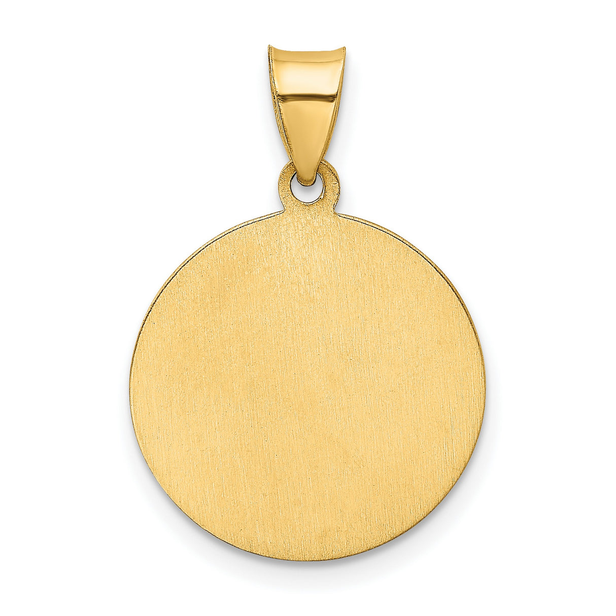 14k Yellow Gold Communion Pendant with Chalice, IHS Symbol and Rays Religious Medal
