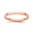 14k Rose Gold Flat, Lightweight wedding band ring