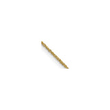 14K Yellow Gold 0.7 mm Polished Chain Necklace, Solid detail view