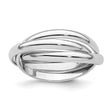 14k White Gold wedding band ring