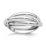 14k White Gold wedding band ring