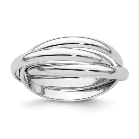 14k White Gold wedding band ring