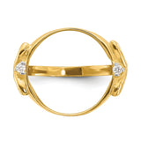 14 mm 14k Yellow Gold coin bezel for 14 mm Coin — additional image